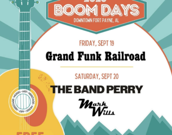 Boom Days 2025 to bring Grand Funk Railroad, The Band Perry, and Mark Wills to Fort Payne